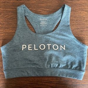 Peloton Small Heather Blue Lattice Sports Bra